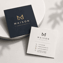 Square Cut Visiting Card view 1